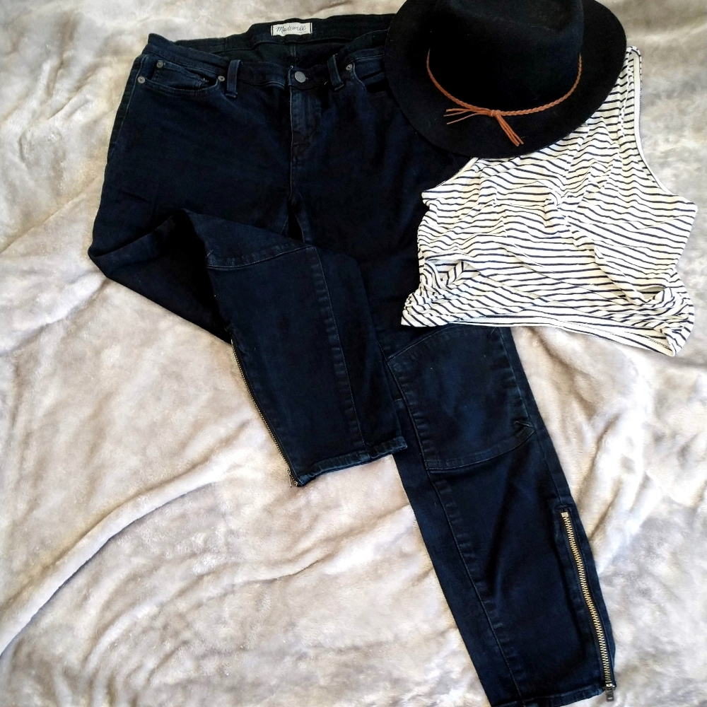 Madewell super dark wash jeans